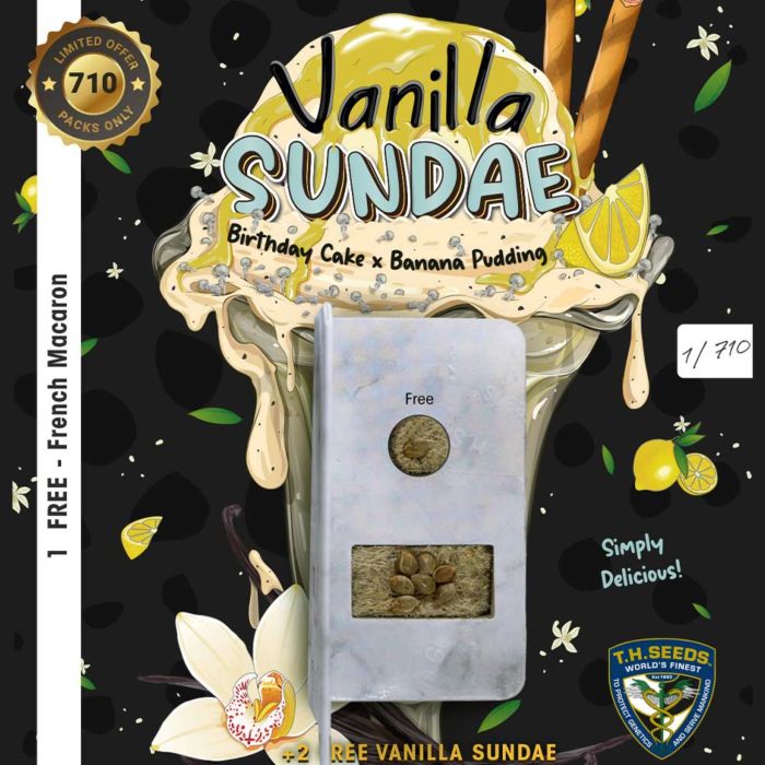 Vanilla Sundae Female Cannabis Seeds by T.H.Seeds